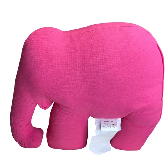 The World Traveler Collection NWT Pink & Gold Hand Beaded Elephant Pillow - Picture 4 of 9